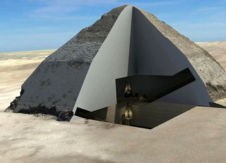 متفاوتترین هرم مصر باستان که به شکل «خمیده» است | عکس
