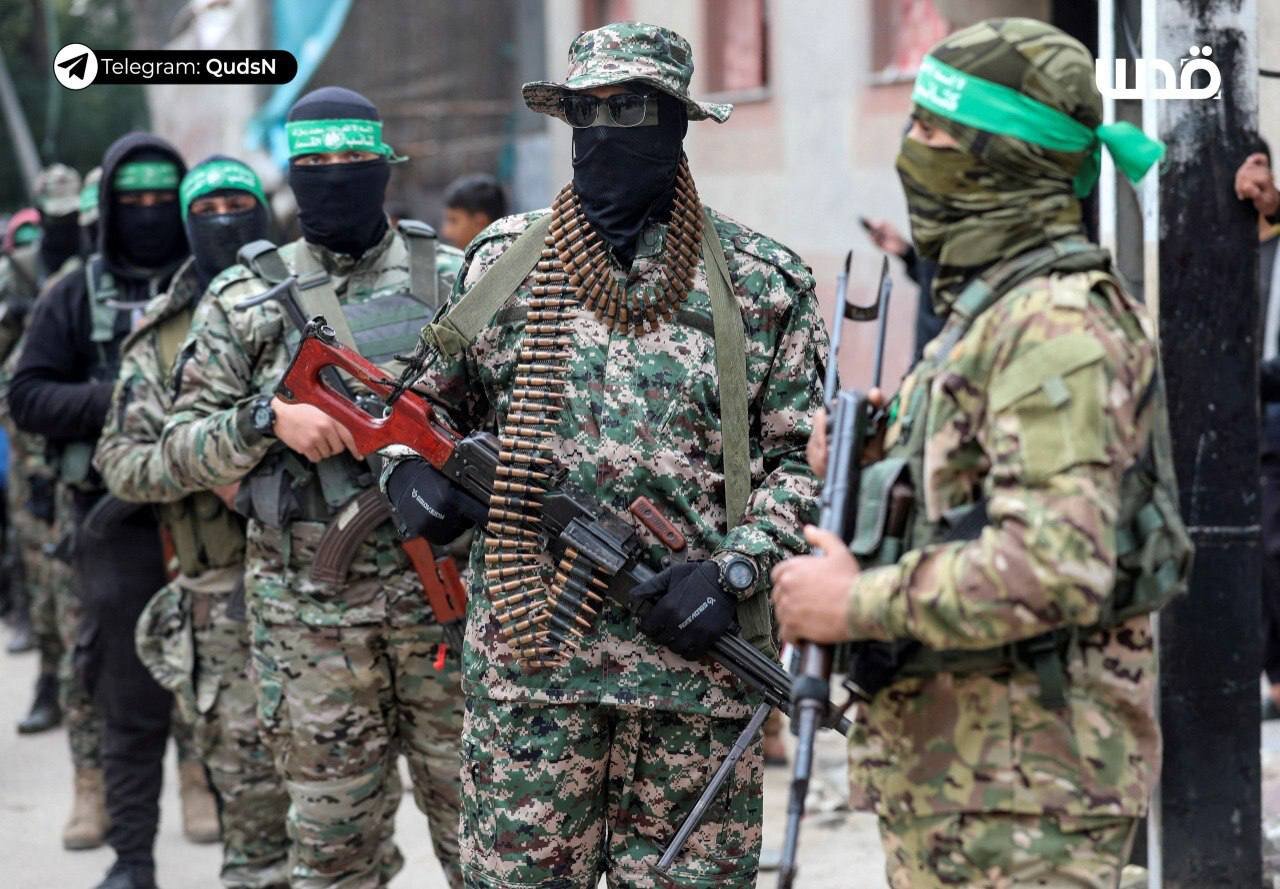 قابهایی از آمادگی نیروهای کتائب القسام برای مراسم تبادل اسرا