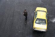 بارش برف در رشت + تصاویر