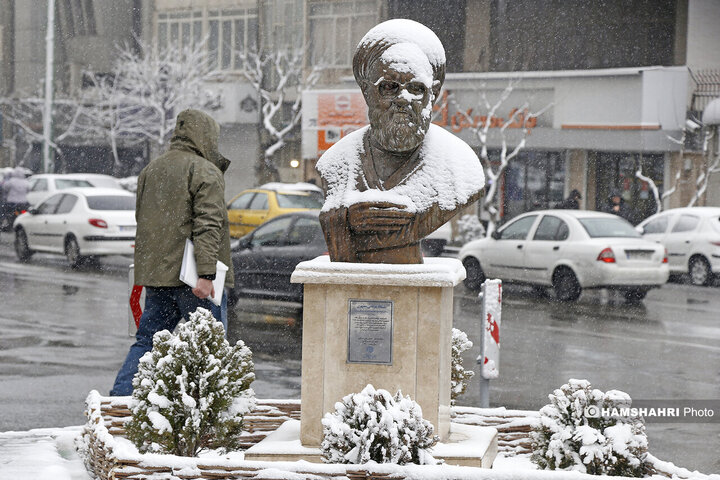 بارش برف امروز در تهران