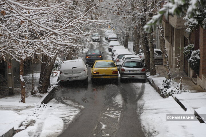 روز برفی تهران