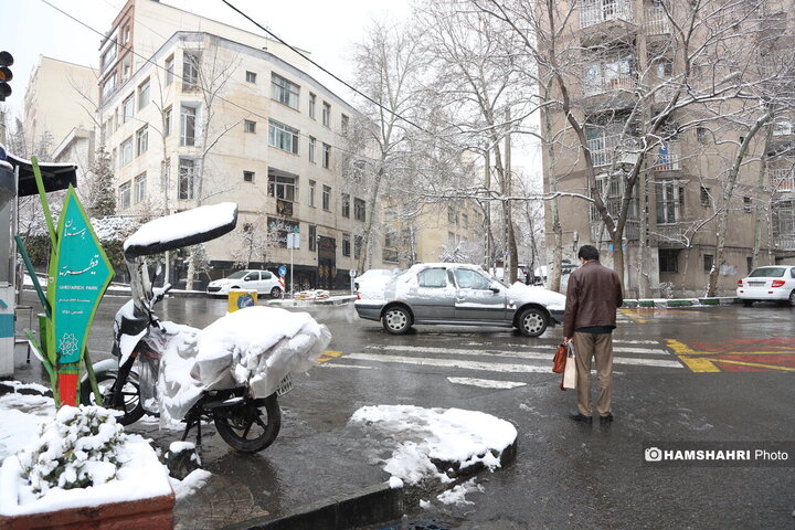 روز برفی تهران