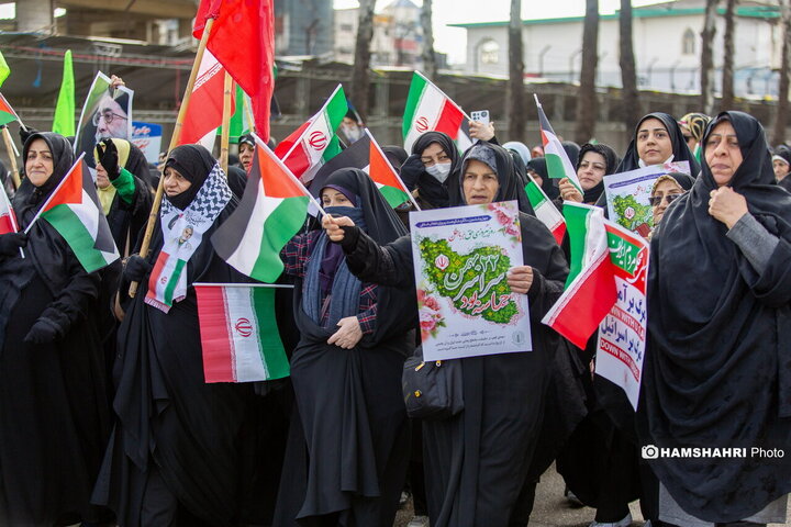 تصاویر راهپیمایی یوم الله ۲۲ بهمن ۱۴۰۳ در شهرستان آمل