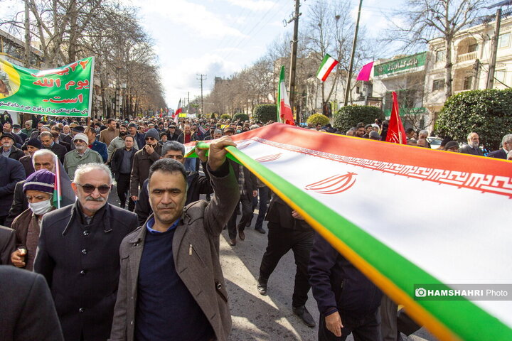 تصاویر راهپیمایی یوم الله ۲۲ بهمن ۱۴۰۳ در شهرستان آمل