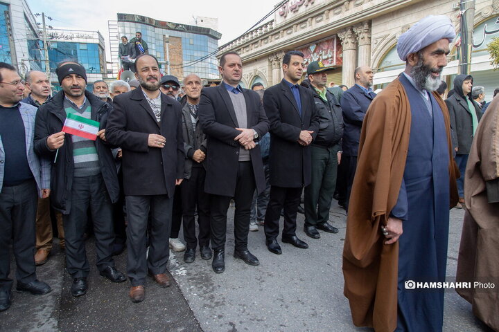 تصاویر راهپیمایی یوم الله ۲۲ بهمن ۱۴۰۳ در شهرستان آمل