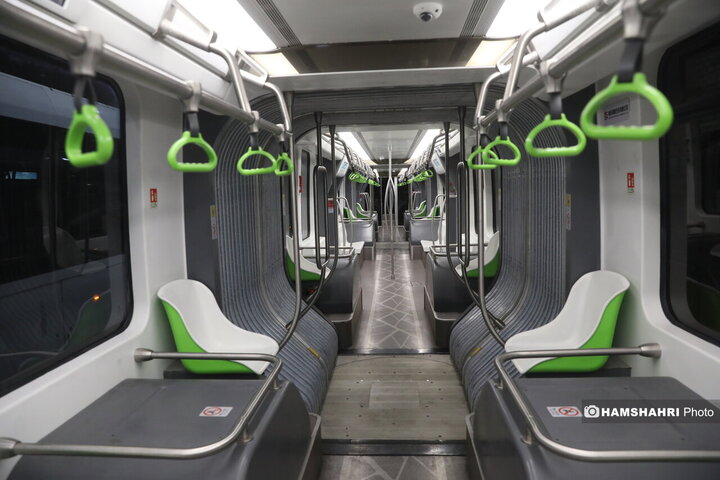 تست گرم تراموای چرخ لاستیکی در تهران