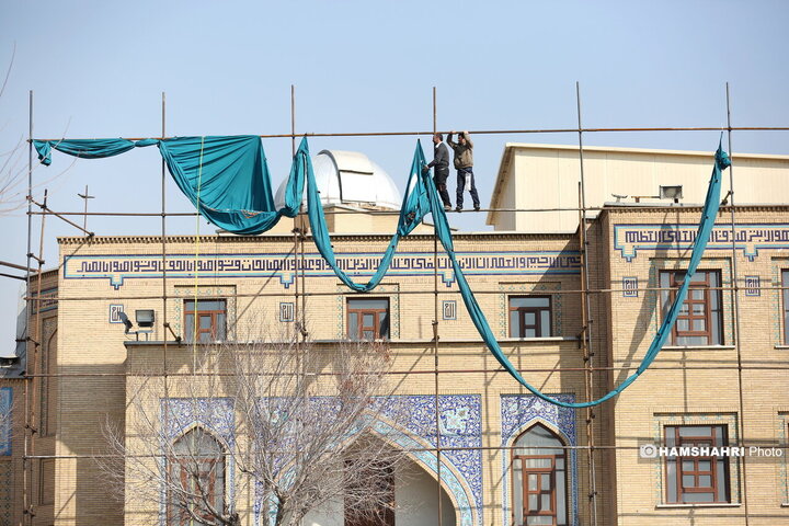 رونمایی و نصب کتیبه بمناسبت نیمه ی شعبان