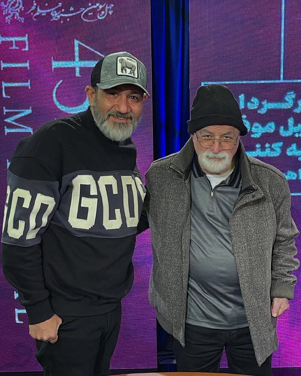 فریدون جیرانی و مهران غفوریان در حاشیه جشنواره فیلم فجر | عکس
