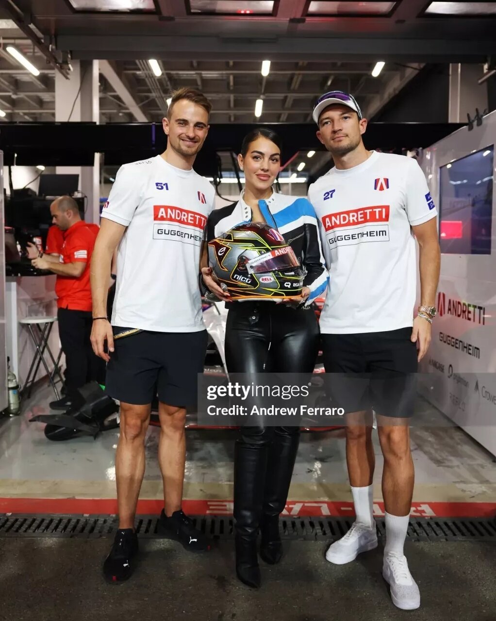 شریک زندگی کریستیانو رونالدو در مسابقات اتومبیلرانی در جده | تصاویر