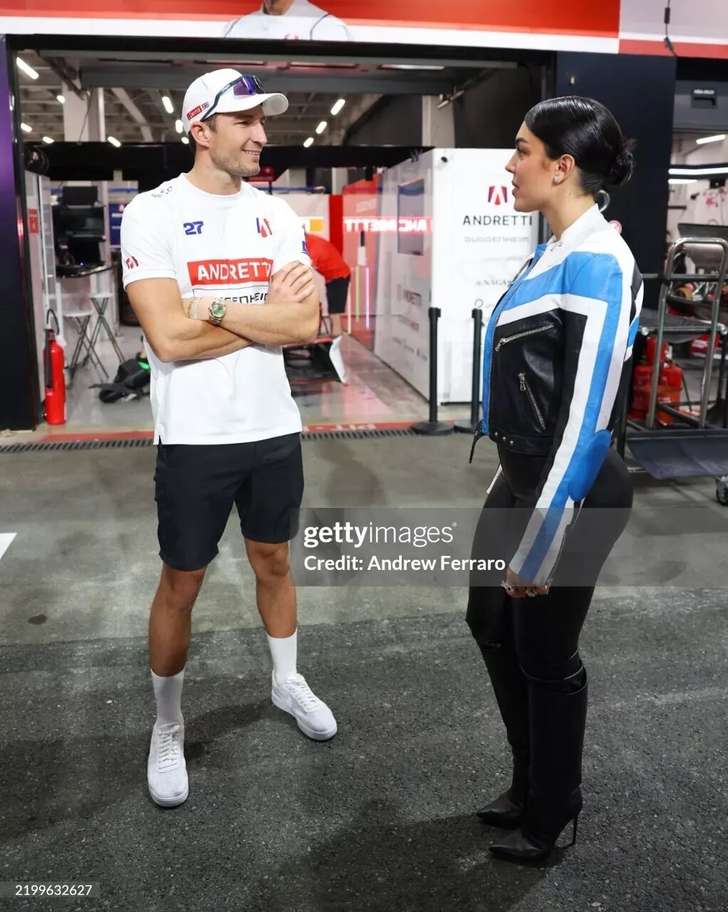 شریک زندگی کریستیانو رونالدو در مسابقات اتومبیلرانی در جده | تصاویر