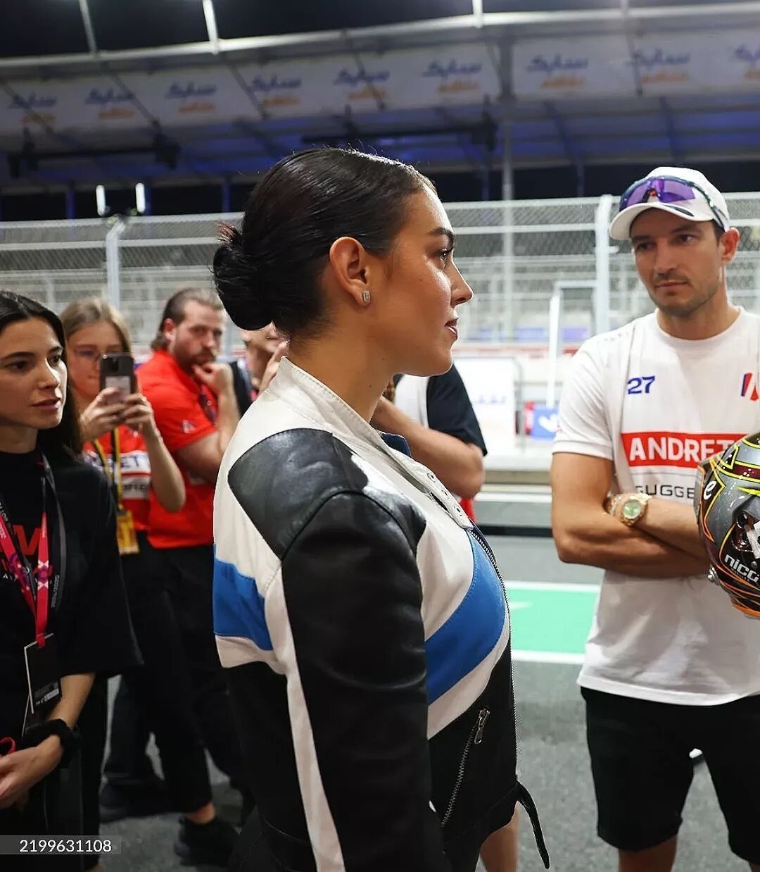 شریک زندگی کریستیانو رونالدو در مسابقات اتومبیلرانی در جده | تصاویر