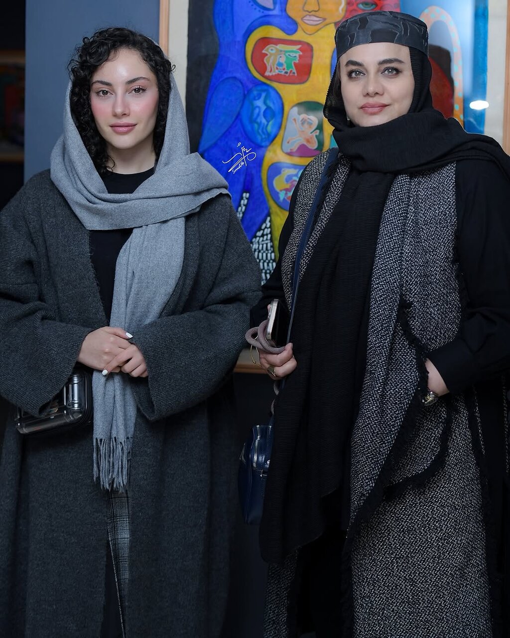 تصاویر جدید بهنوش طباطبایی در نمایشگاه نقاشی | ترلان پروانه، نرگس آبیار و...