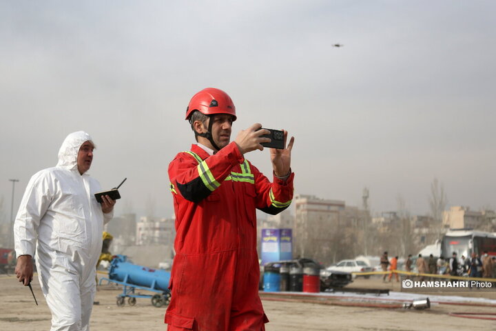 مانور زلزله در تهران