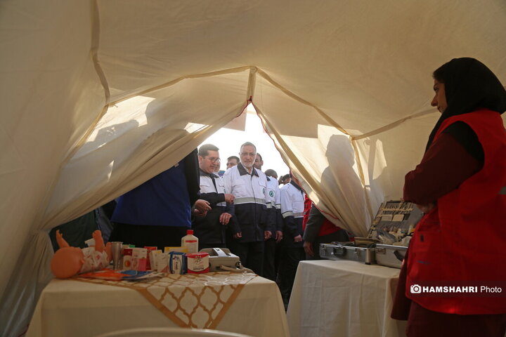 مانور زلزله در تهران