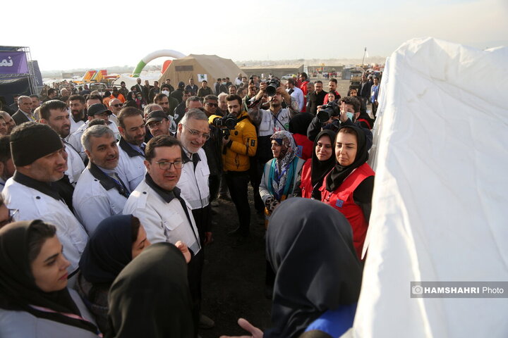 مانور زلزله در تهران