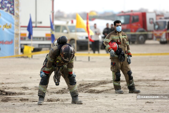 مانور زلزله در تهران