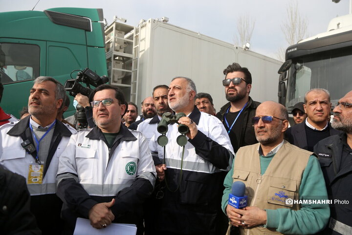 مانور زلزله در تهران