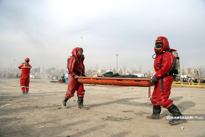 مانور زلزله در تهران