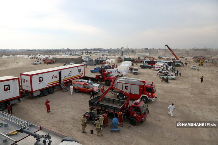 مانور زلزله در تهران