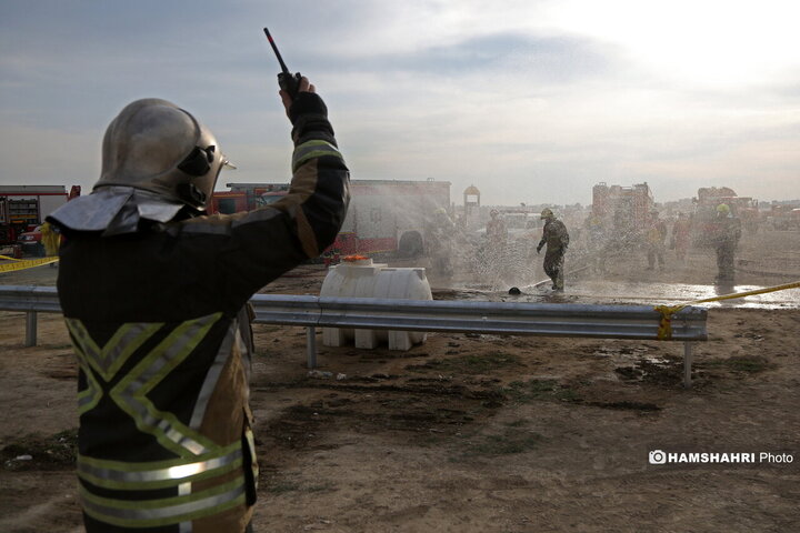 مانور زلزله در تهران