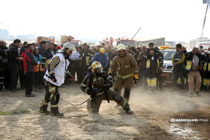 مانور زلزله در تهران