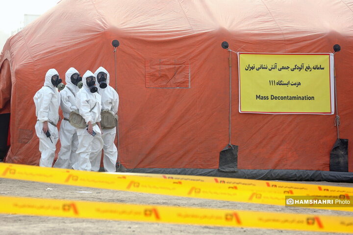 مانور زلزله در تهران