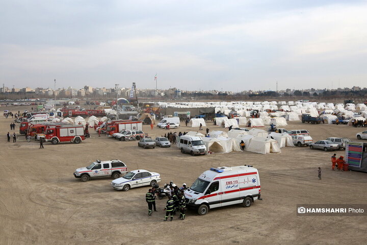 مانور زلزله در تهران