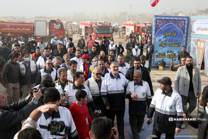 مانور زلزله در تهران