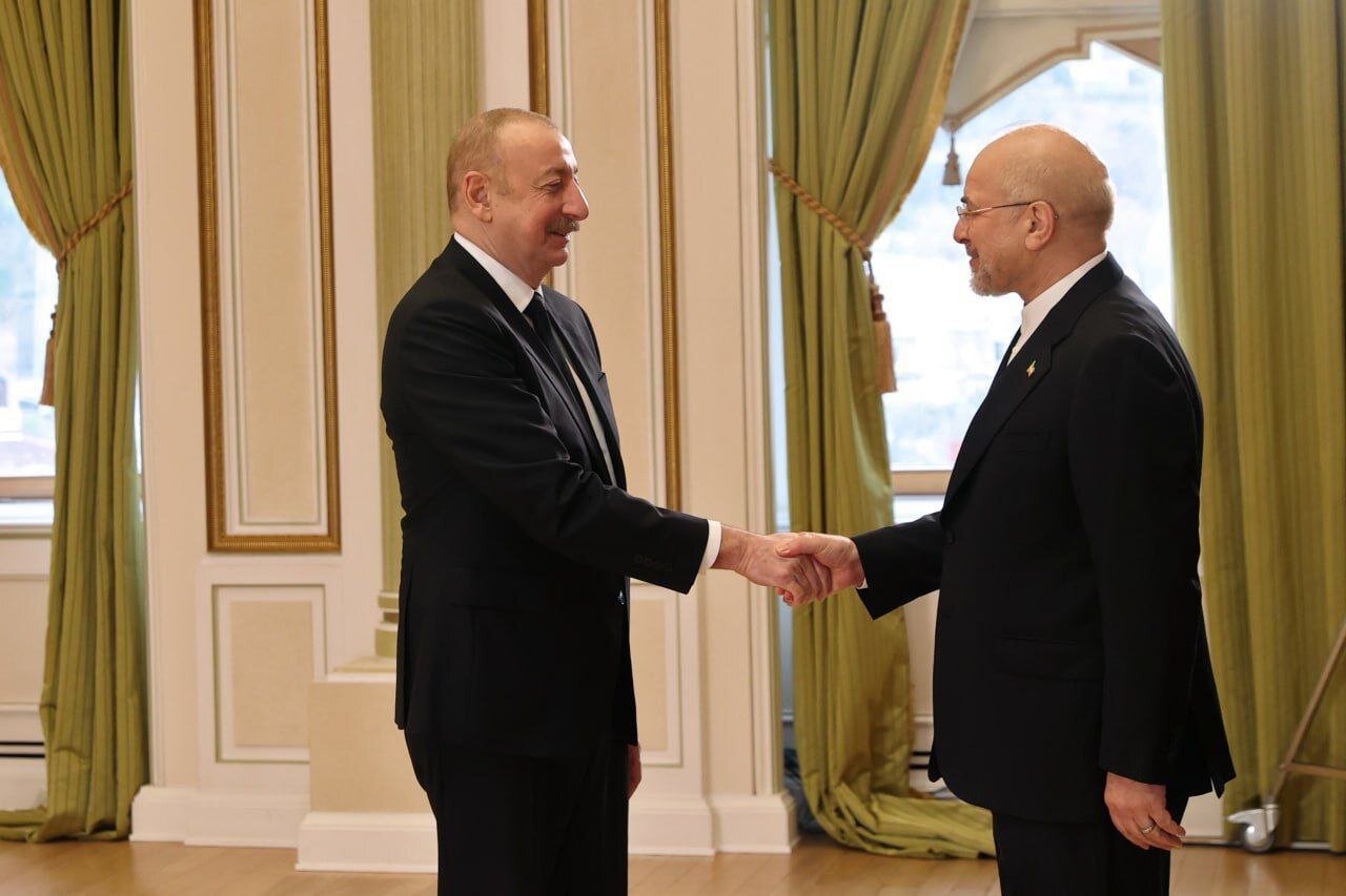 قالیباف با الهام علیاف دیدار کرد + عکس