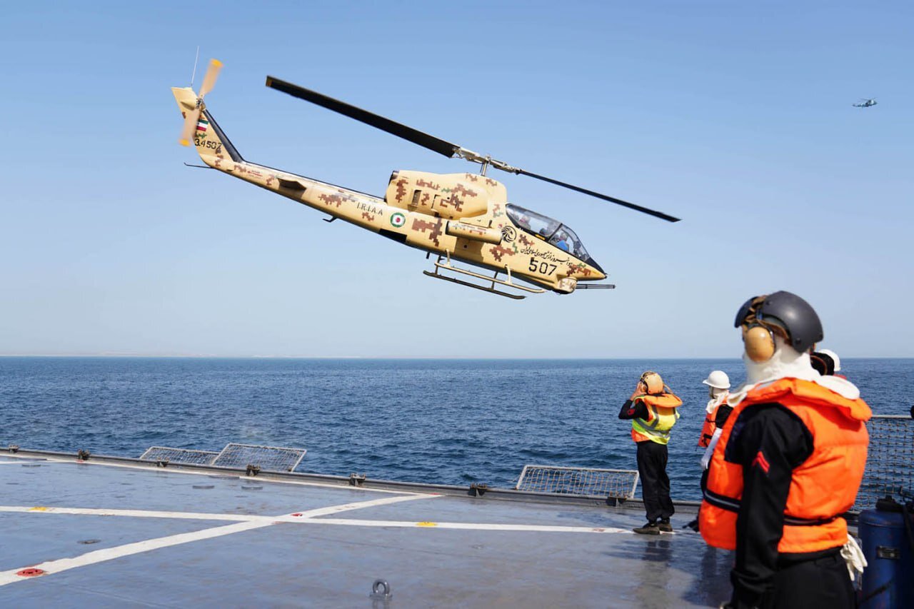 عملیات ترکیبی بالگردهای نیروهای زمینی و دریایی ارتش | تصاویر