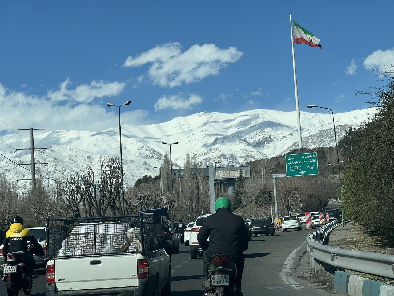 تصاویر کوه‌های برفی تهران امروز ۵ اسفند + عکس