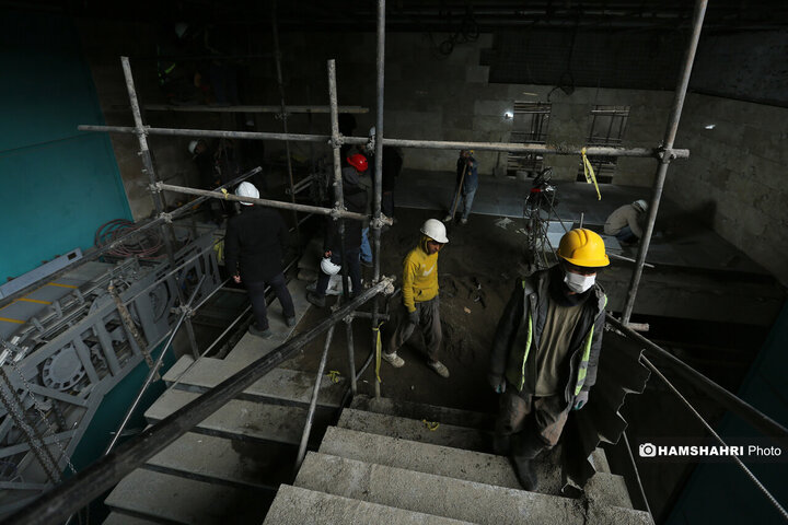 گزارش تصویری از آخرین وضعیت ایستگاه های باقیمانده خط 6 مترو پایتخت