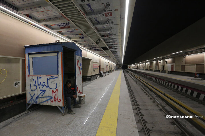 گزارش تصویری از آخرین وضعیت ایستگاه های باقیمانده خط 6 مترو پایتخت