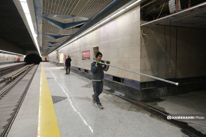 گزارش تصویری از آخرین وضعیت ایستگاه های باقیمانده خط 6 مترو پایتخت