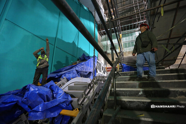 گزارش تصویری از آخرین وضعیت ایستگاه های باقیمانده خط 6 مترو پایتخت