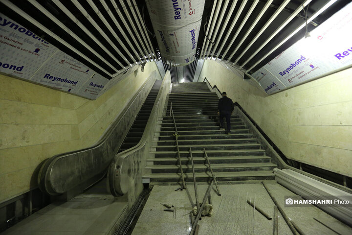 گزارش تصویری از آخرین وضعیت ایستگاه های باقیمانده خط 6 مترو پایتخت