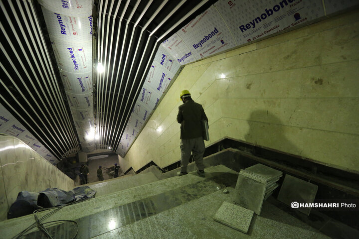 گزارش تصویری از آخرین وضعیت ایستگاه های باقیمانده خط 6 مترو پایتخت