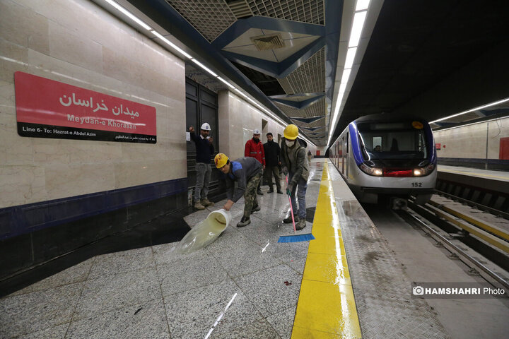 گزارش تصویری از آخرین وضعیت ایستگاه های باقیمانده خط 6 مترو پایتخت