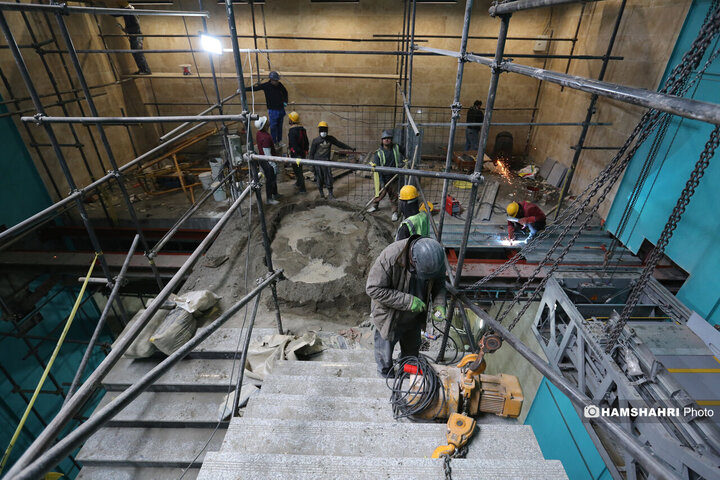 گزارش تصویری از آخرین وضعیت ایستگاه های باقیمانده خط 6 مترو پایتخت