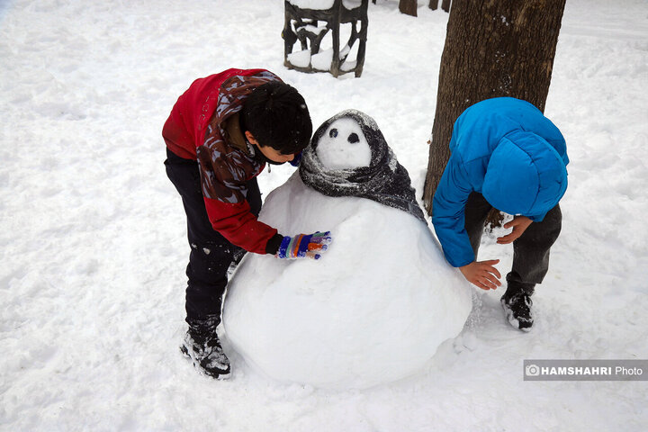 جشنواره آدم برفی در شهرستان اهر