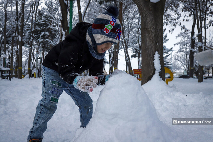 جشنواره آدم برفی در شهرستان اهر