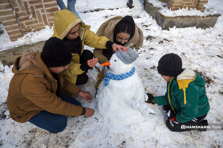 جشنواره آدم برفی در شهرستان اهر