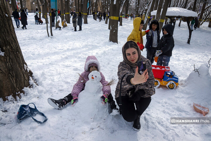 جشنواره آدم برفی در شهرستان اهر