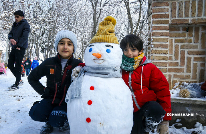 جشنواره آدم برفی در شهرستان اهر