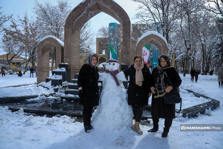 جشنواره آدم برفی در شهرستان اهر