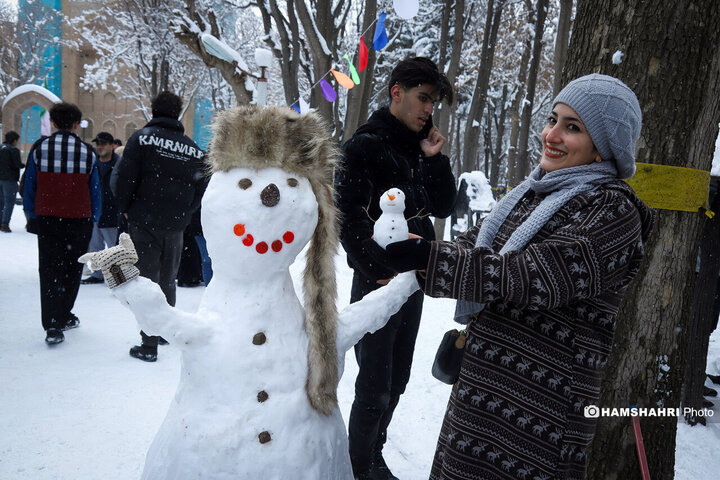 جشنواره آدم برفی در شهرستان اهر