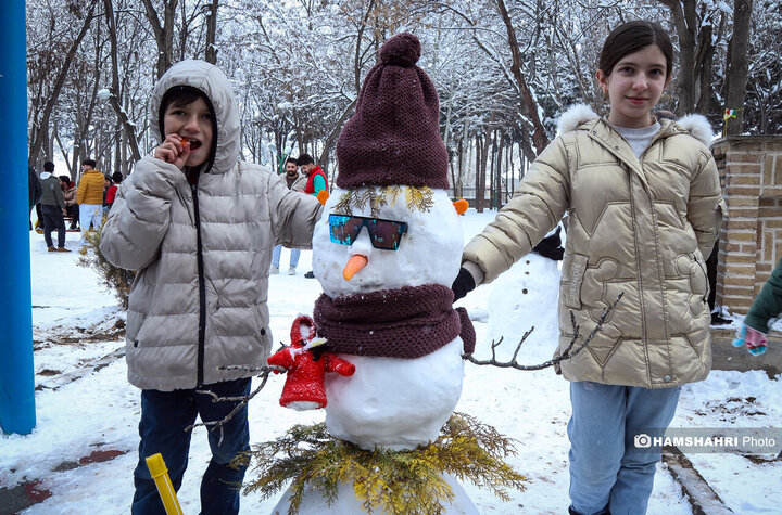 جشنواره آدم برفی در شهرستان اهر