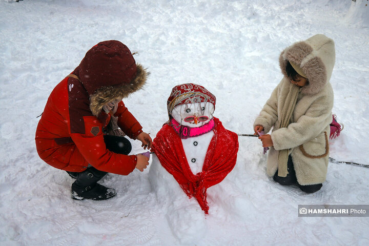 جشنواره آدم برفی در شهرستان اهر