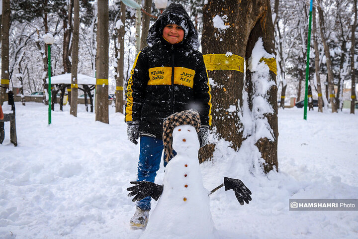 جشنواره آدم برفی در شهرستان اهر
