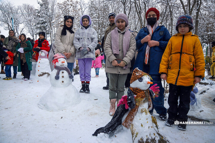 جشنواره آدم برفی در شهرستان اهر